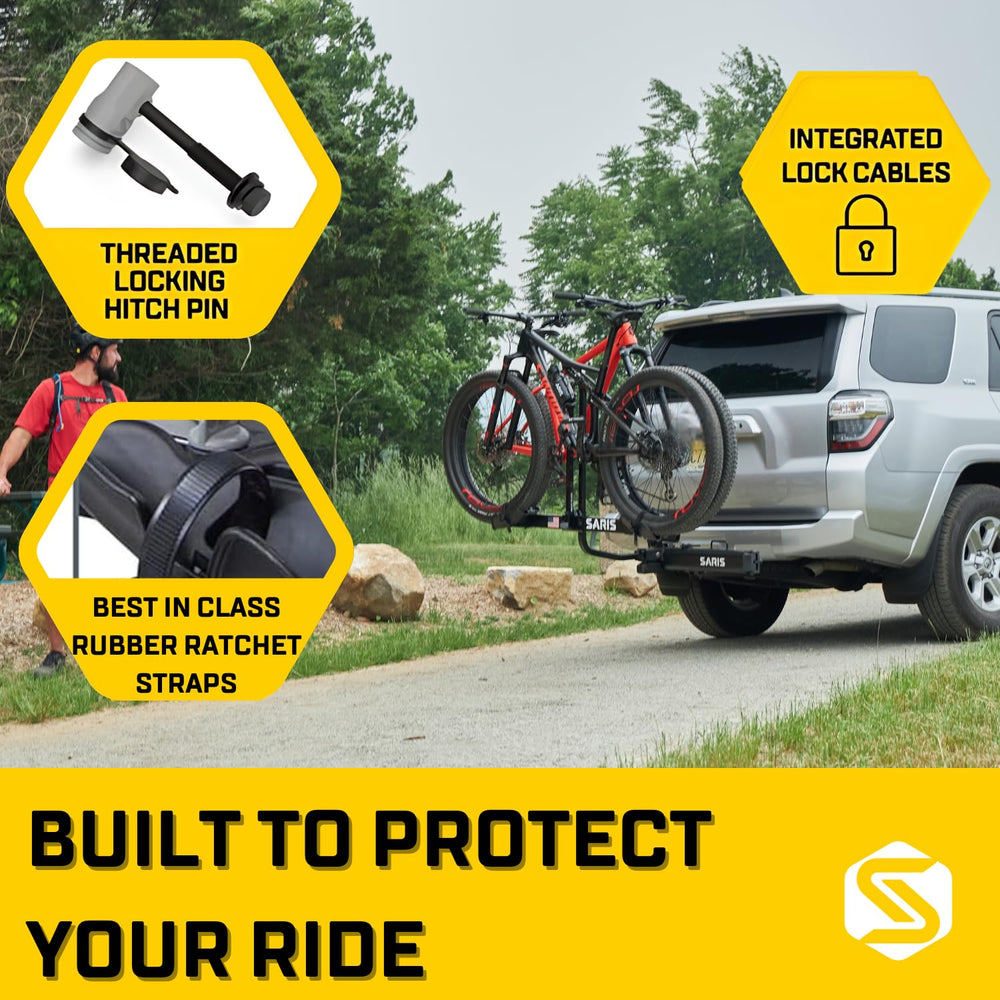 Saris Freedom 2-Bike Hitch Rack universal fit for different hitch sizes