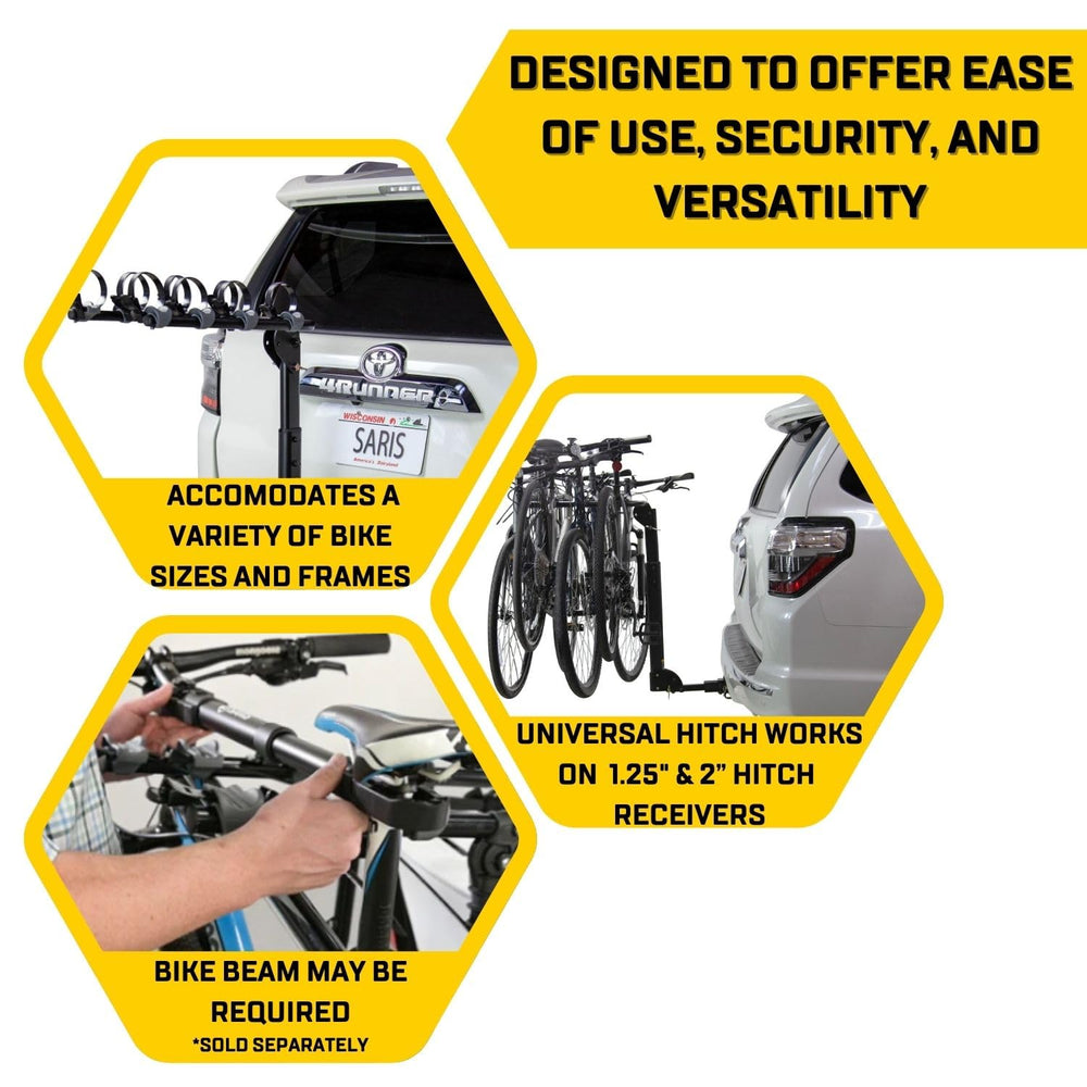Saris Grand Slam USA-made durability supports long-lasting cycling adventures.