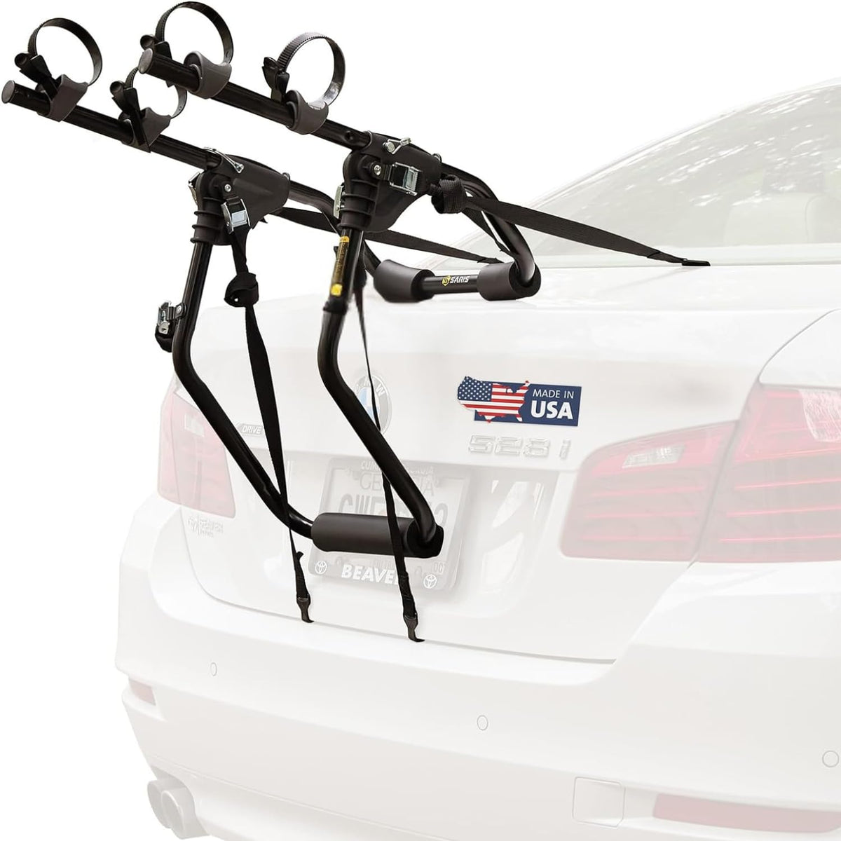 Saris Guardian Trunk 2-Bike Rack fully assembled for quick setup