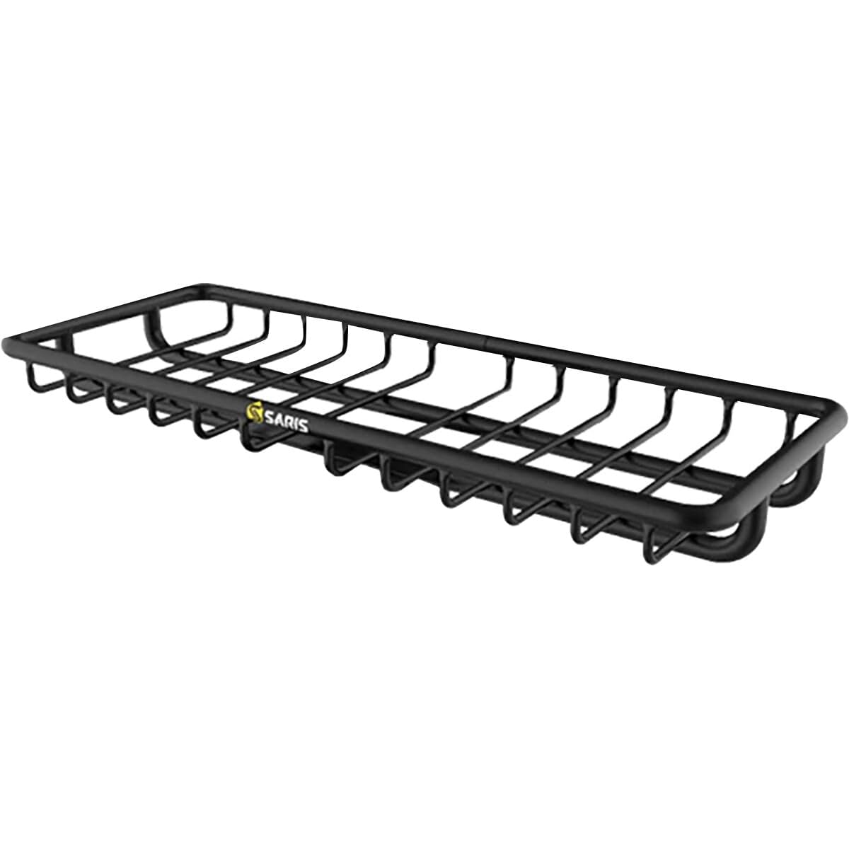Saris MHS cargo basket tray mounted on a vehicle for extended road-trip storage.