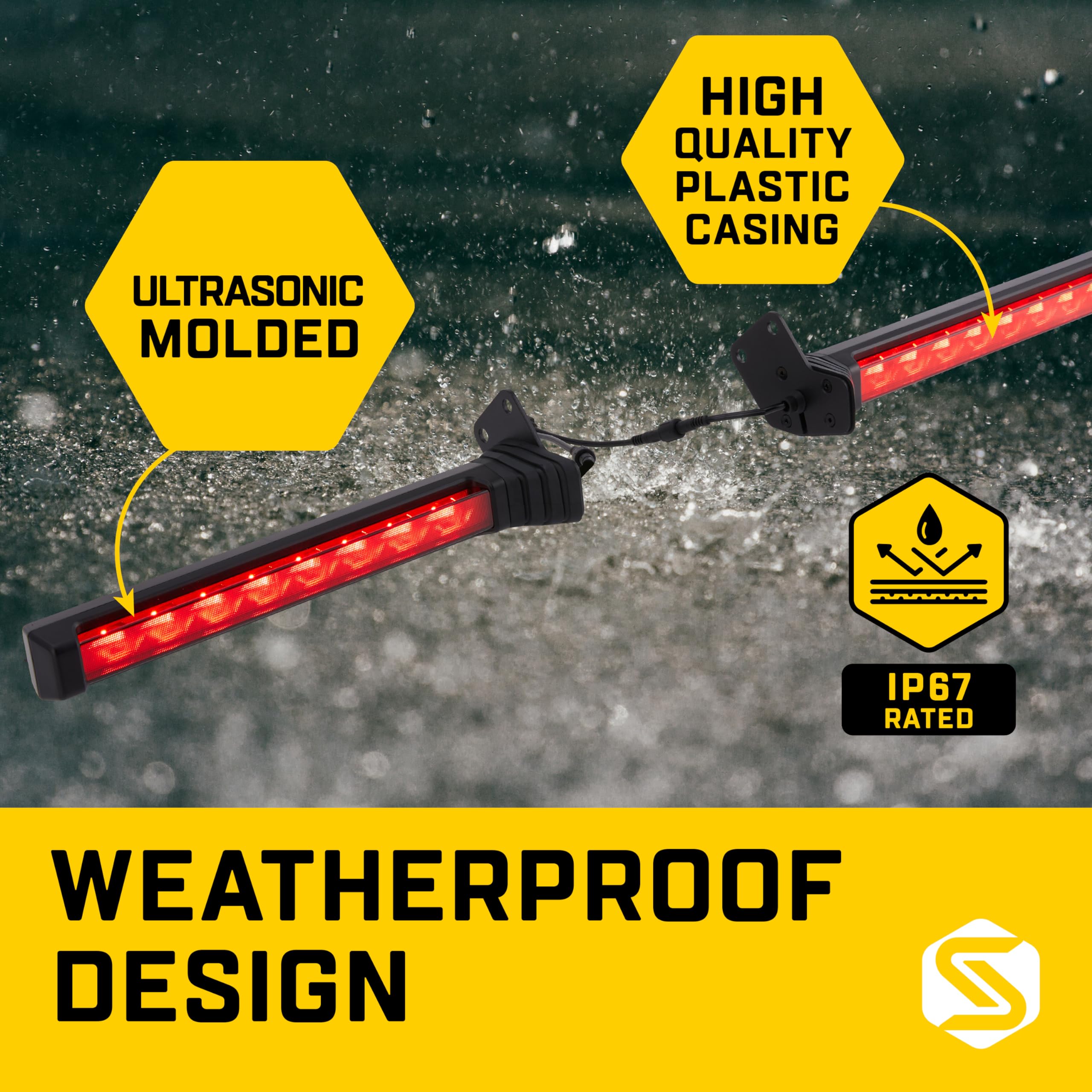 Saris MHS Light Kit turn signal helps indicate lane changes safely