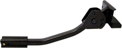 Saris SuperClamp tilting base front view shows easier rear vehicle access when bikes are mounted.