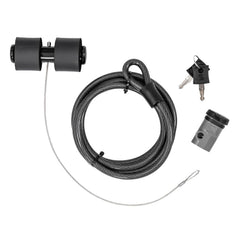 Saris trunk rack lock securing the rack to a vehicle for theft deterrence.
