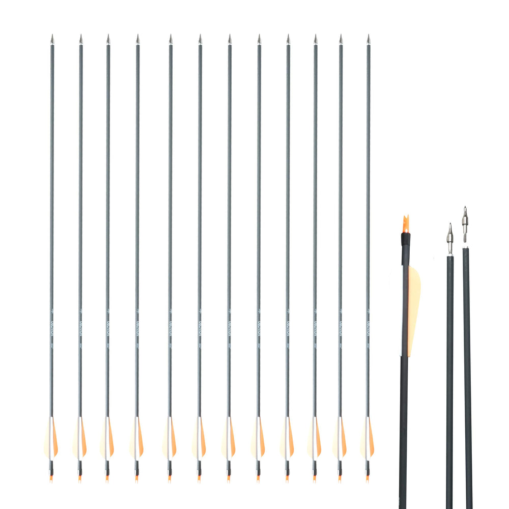 SAS Oblivion 30in carbon arrow with 3-inch vanes for precision practice.