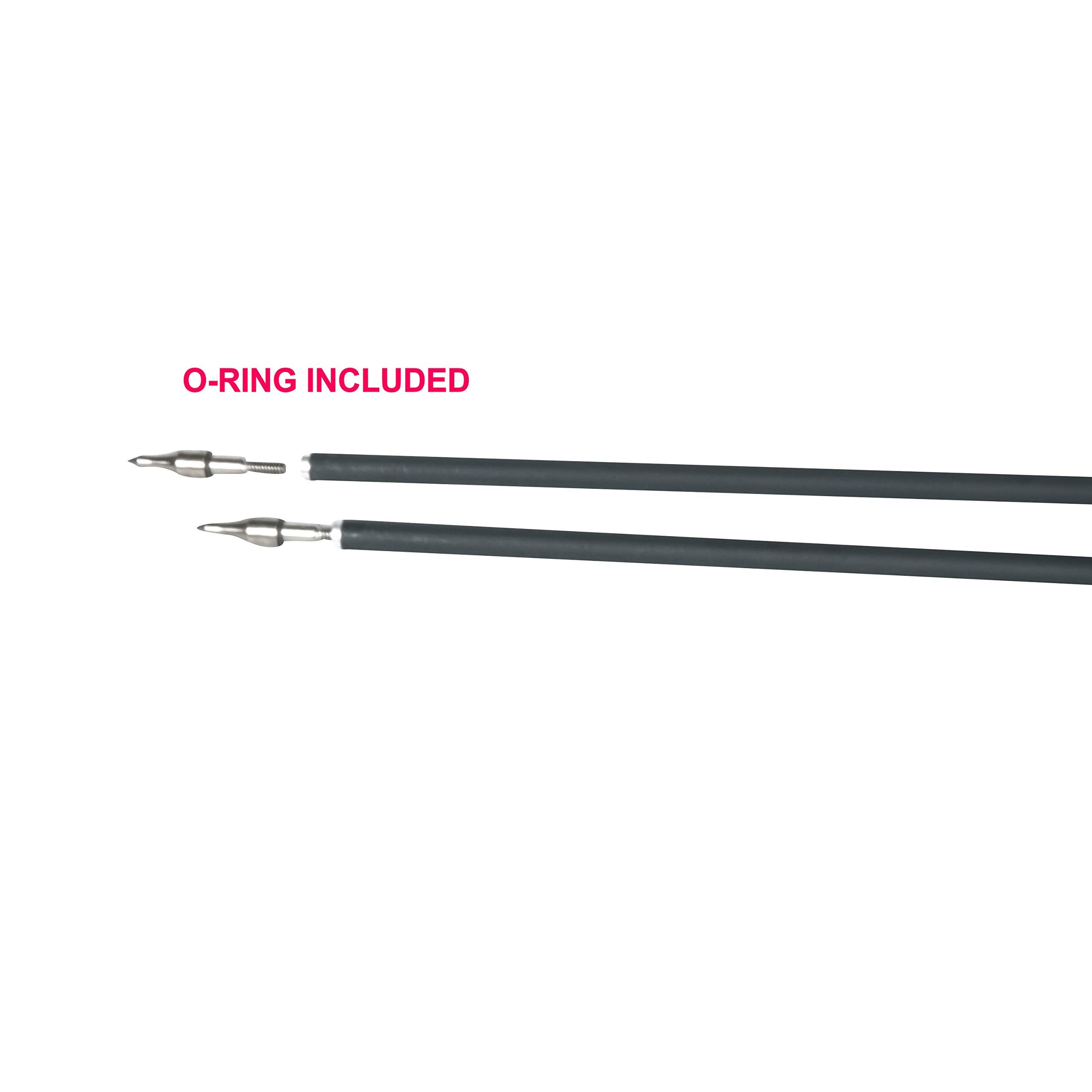 SAS Oblivion carbon arrow with 4-inch feathers for traditional bows.