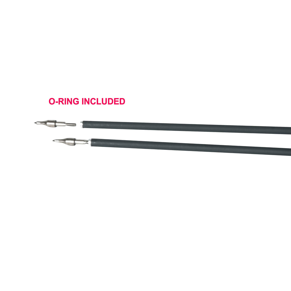 SAS Oblivion carbon arrow with 4-inch feathers for traditional bows.