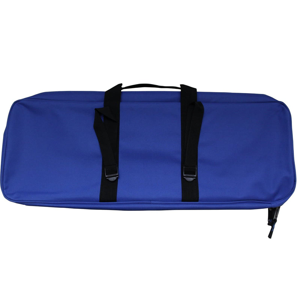 SAS Recurve Takedown Bow Case blue detachable shoulder sling for easy carry.
