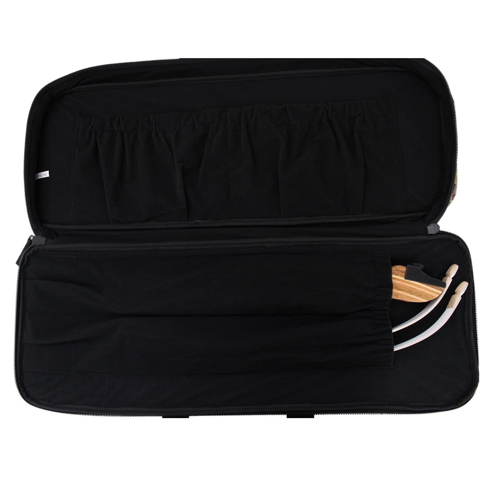 SAS Recurve Takedown Bow Case camo with dimensions fitting standard bows