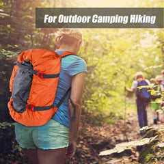 SASKATE orange rope bag top open shows easy access to gear.