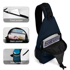Sasquatch Bigfoot sling bag with mesh side pockets for quick access