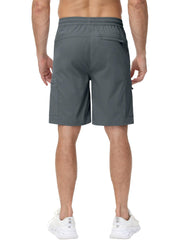 Satankud men's cargo hiking shorts back zip pocket keeps valuables secure