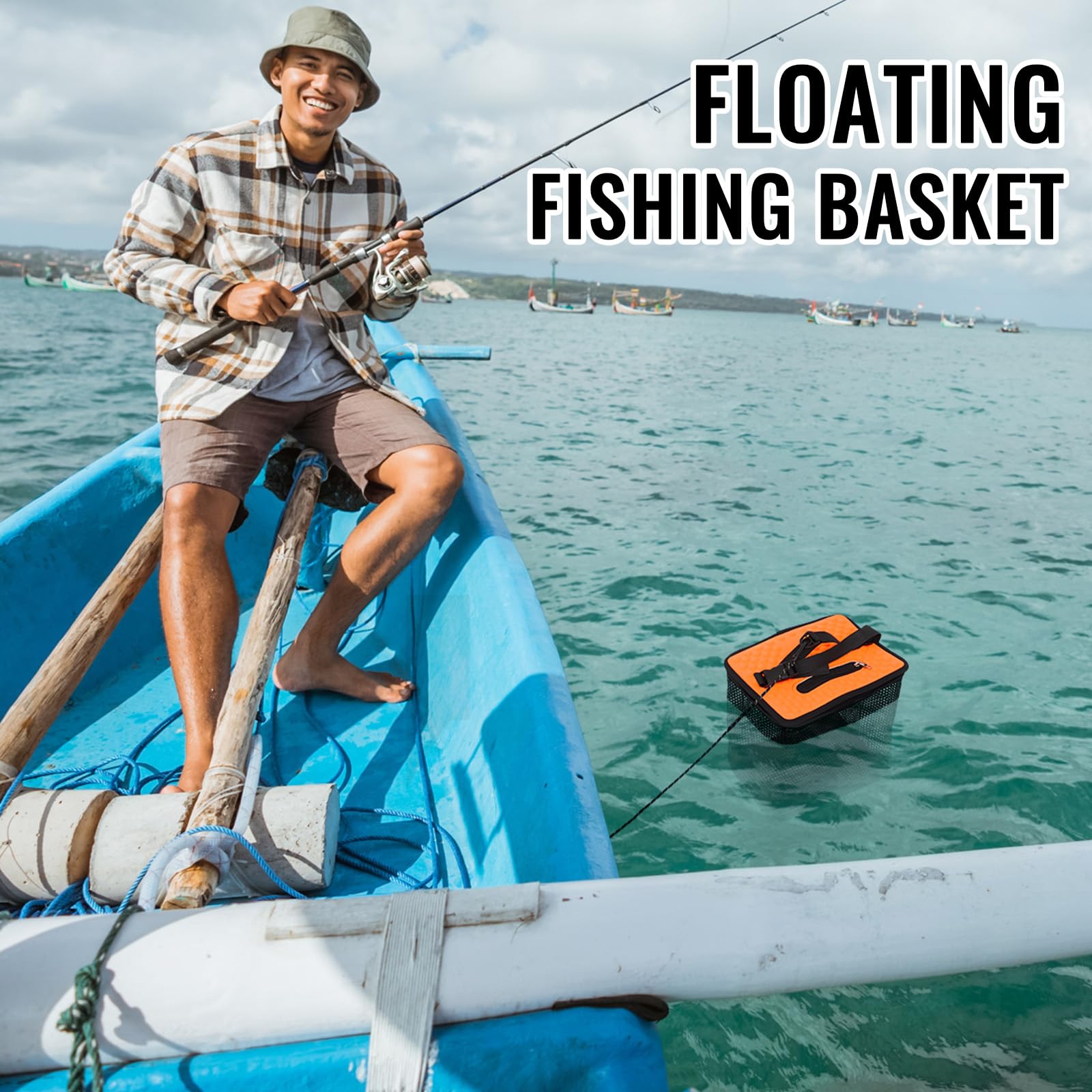 Top foam panel providing buoyancy for SATINIOR basket