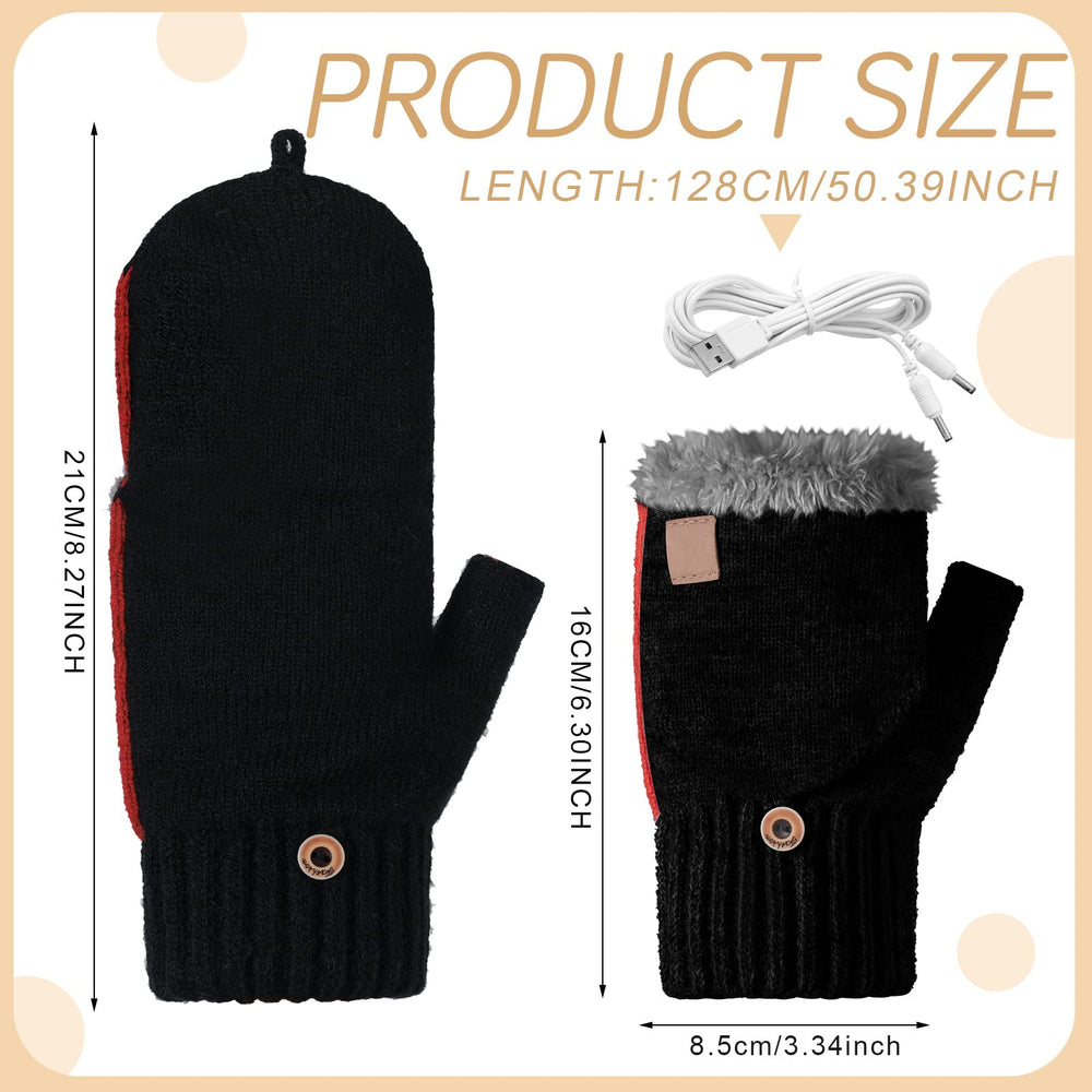 SATINIOR USB Heated Gloves typing function enables easy control while staying warm.