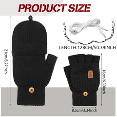 SATINIOR USB heated gloves typing-use scene stay warm while working