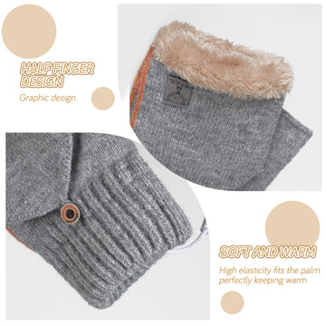 SATINIOR USB Heated Gloves USB connection enabling portable warmth for office or travel.