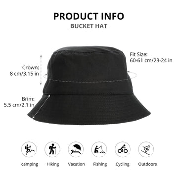 SATINIOR bucket hat white - breathable cotton sun hat for men and women