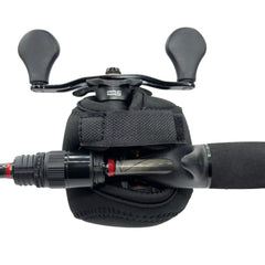 Savage Angler reel cover provides dust protection for internal reel components.