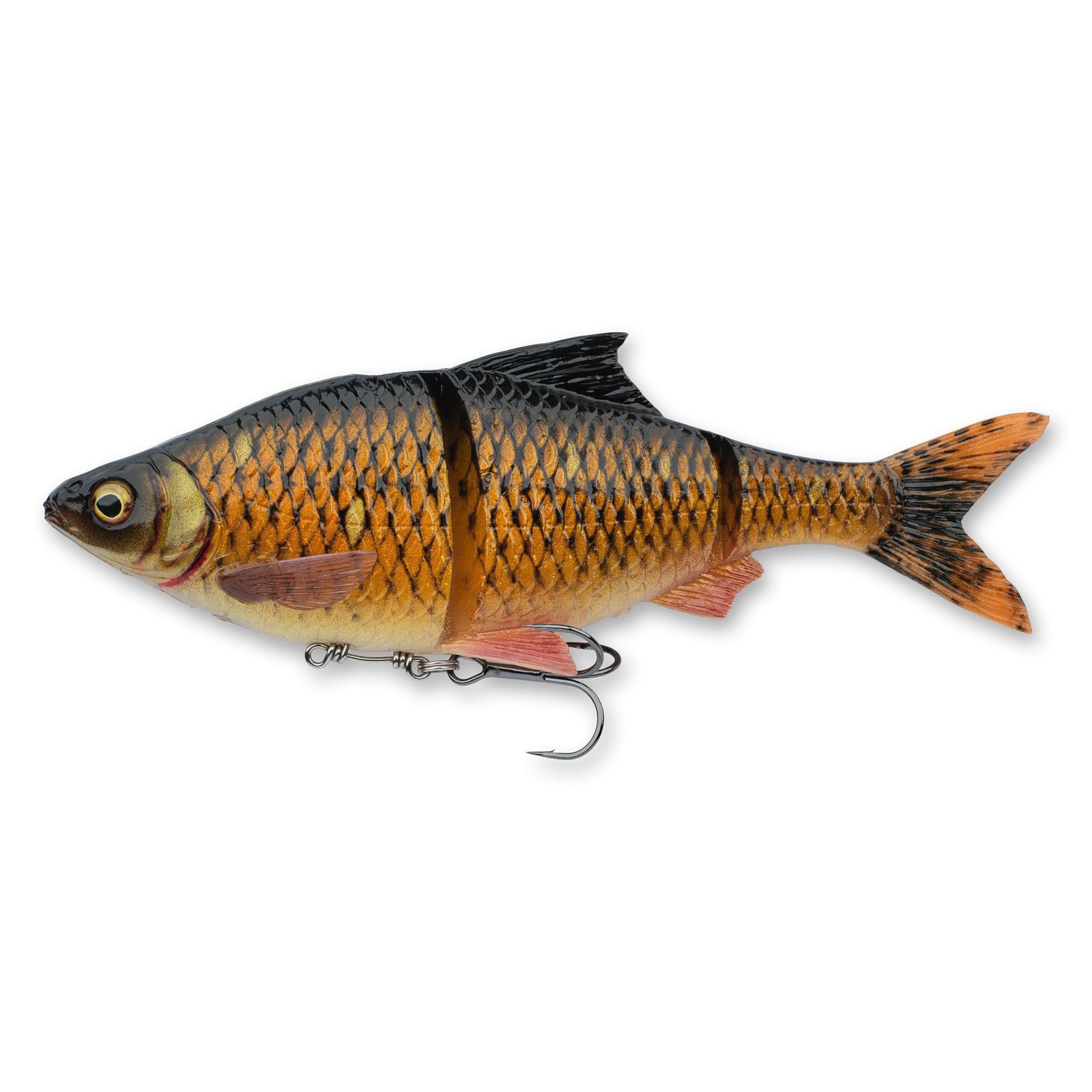 Savage Gear 3D Gizzard Shad lure with realistic contours attracts trophy fish.