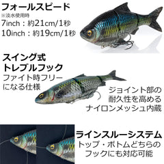 Savage Gear 3D Gizzard Shad nylon-jointed durability for tough bites
