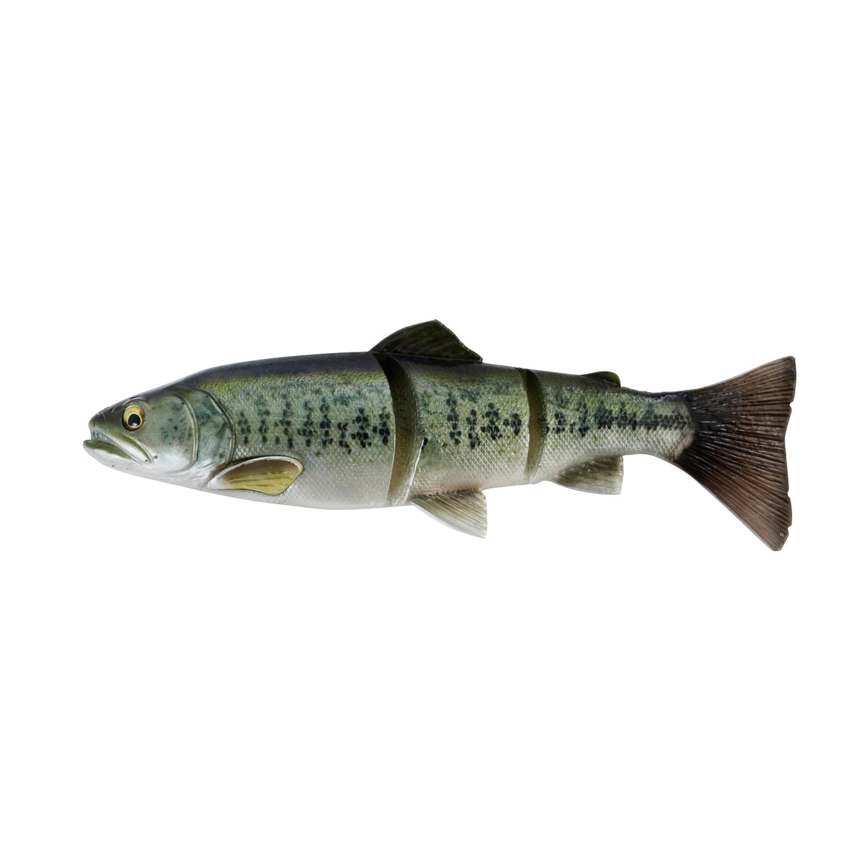 Savage Gear 3D Line Through Trout 12in front view shows lifelike profile for enticing strikes