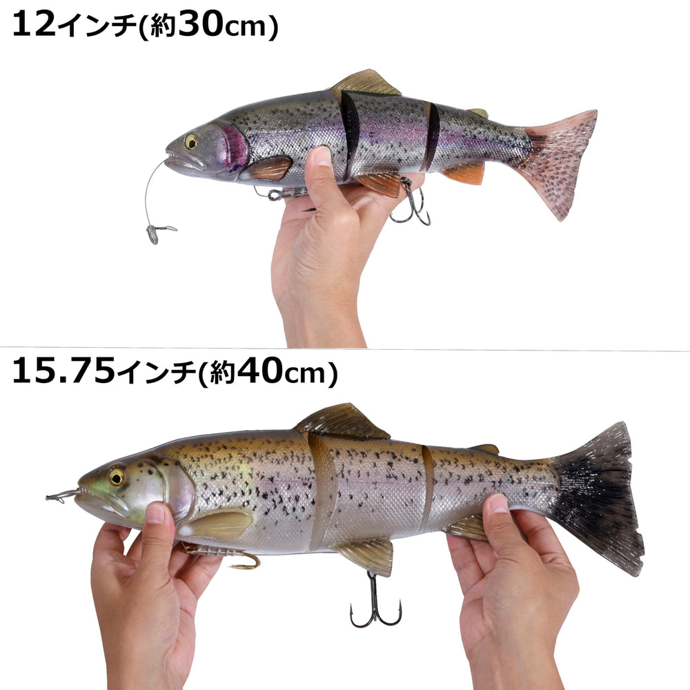 Savage Gear 3D Line Through Trout 12in Ghost Trout body texture and fins detail.