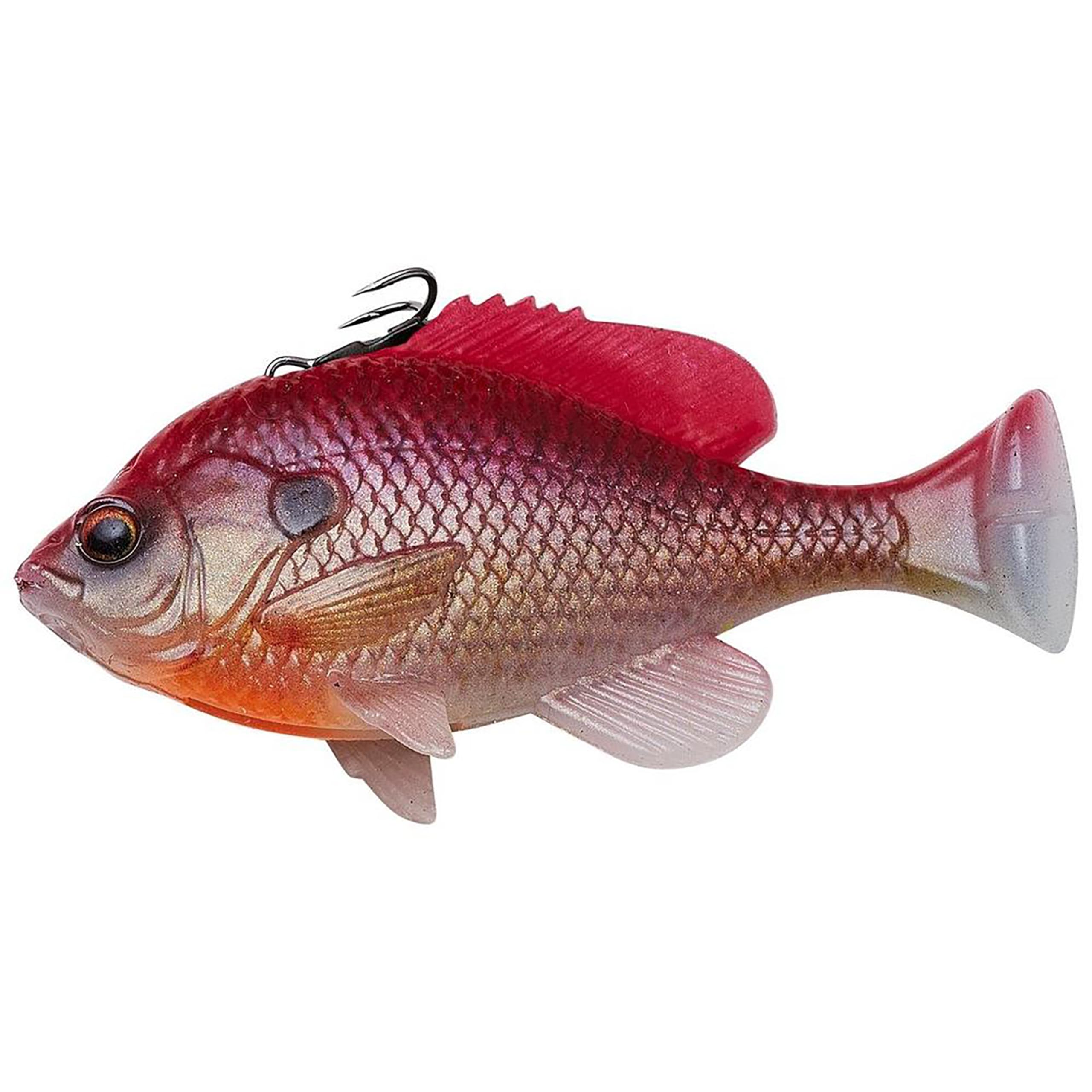 Savage Gear 3D Pulse Tail Bluegill, front view, lifelike action for freshwater fishing.