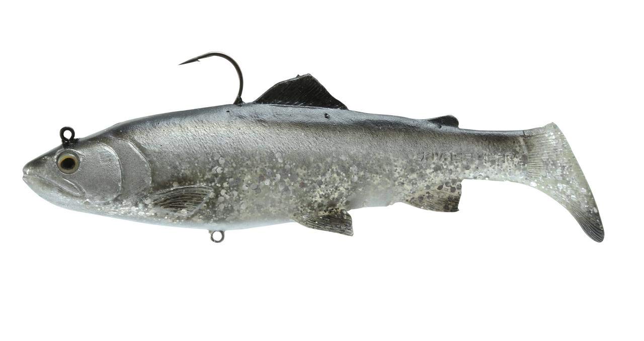 Savage Gear 3D Real Trout bait in dirty silver, lifelike motion for trophy fish
