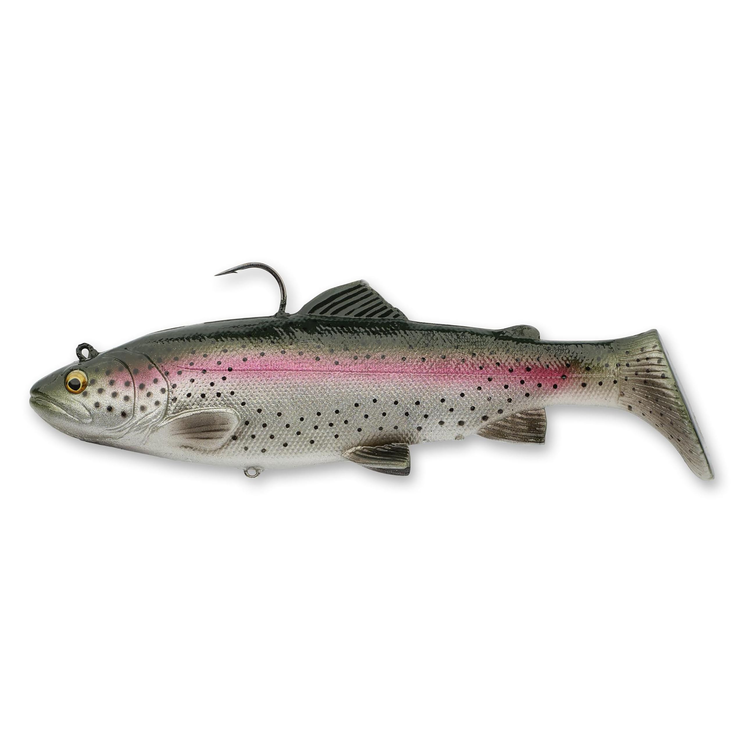 Savage Gear 3D Real Trout bait front view, lifelike realism to entice trophy fish at distance.