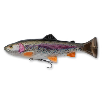 Savage Gear 4D Splitfin Pulse Tail Trout 8ft lure with lifelike movement to lure big trout.