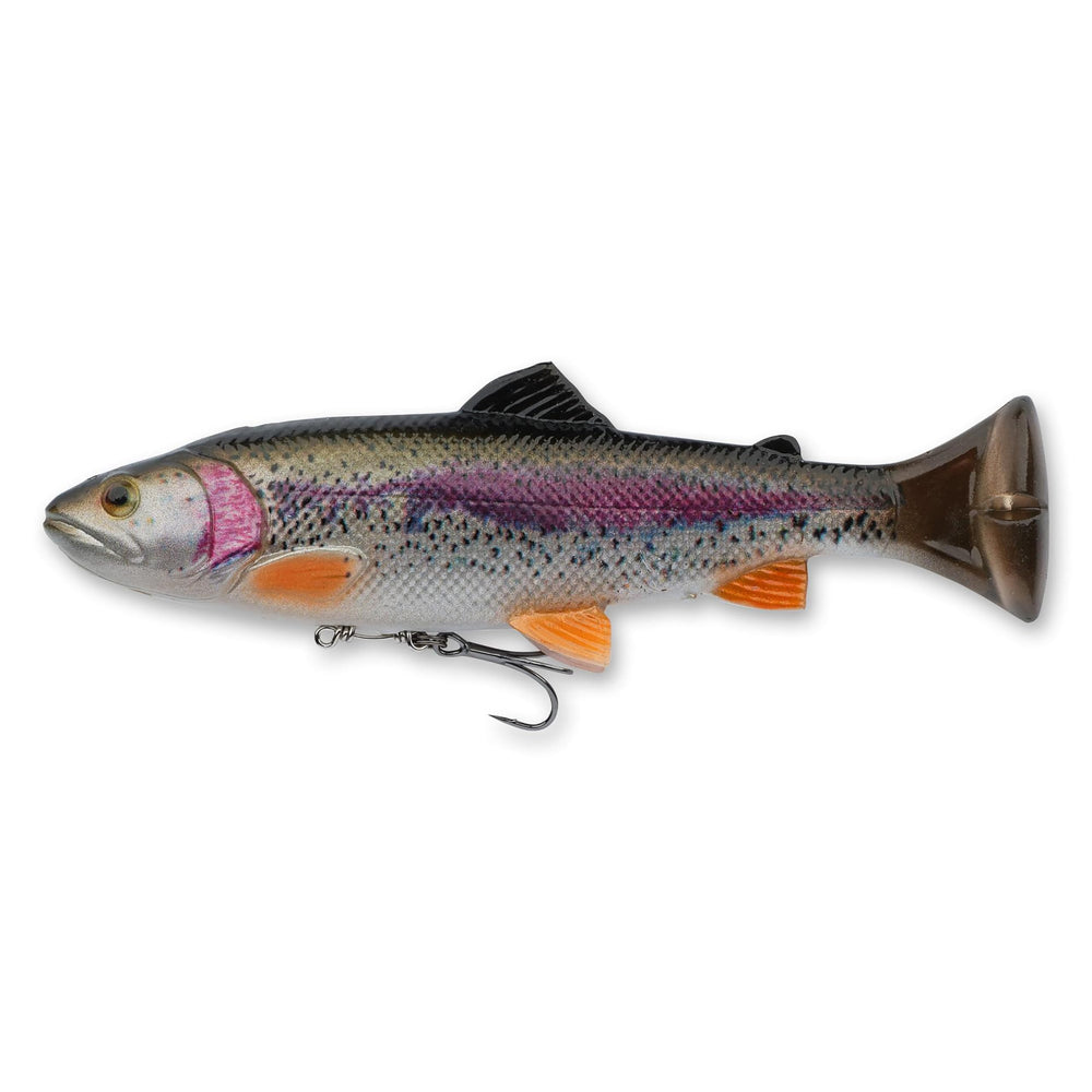 Savage Gear 4D Splitfin Pulse Tail Trout 8ft lure with lifelike movement to lure big trout.