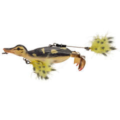 Savage Gear Duck Lure Wood Duckling topwater action entices long-distance strikes.