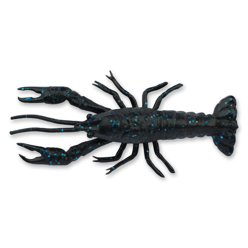 Savage Gear NED Craw black-blue profile boosts bass attraction with lifelike crawfish silhouette.