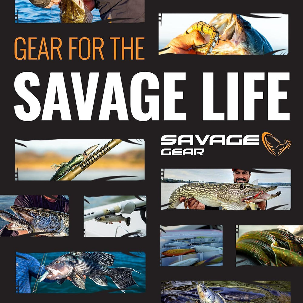 Savage Gear NED Craw realistic color pattern enhances visual appeal for bass.