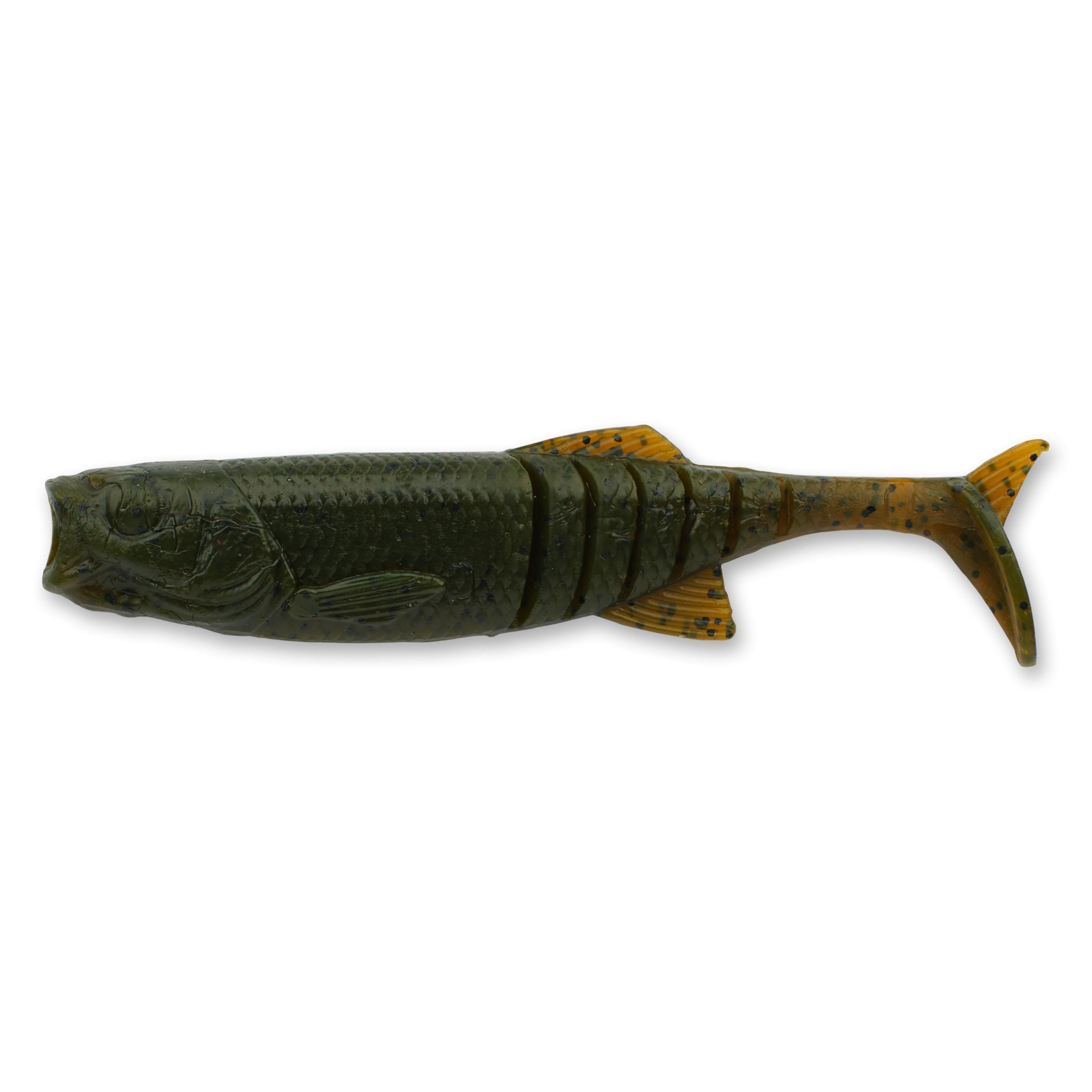 Savage Gear NED Minnow 3in Green Pumpkin shows lifelike motion for bass