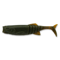 Savage Gear NED Minnow 3in Green Pumpkin shows lifelike motion for bass