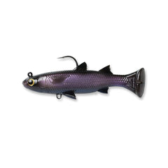 Savage Gear Pulse Tail Mullet RTF lure in Dark color (3/8 oz) with built-in rattle and lifelike tail action