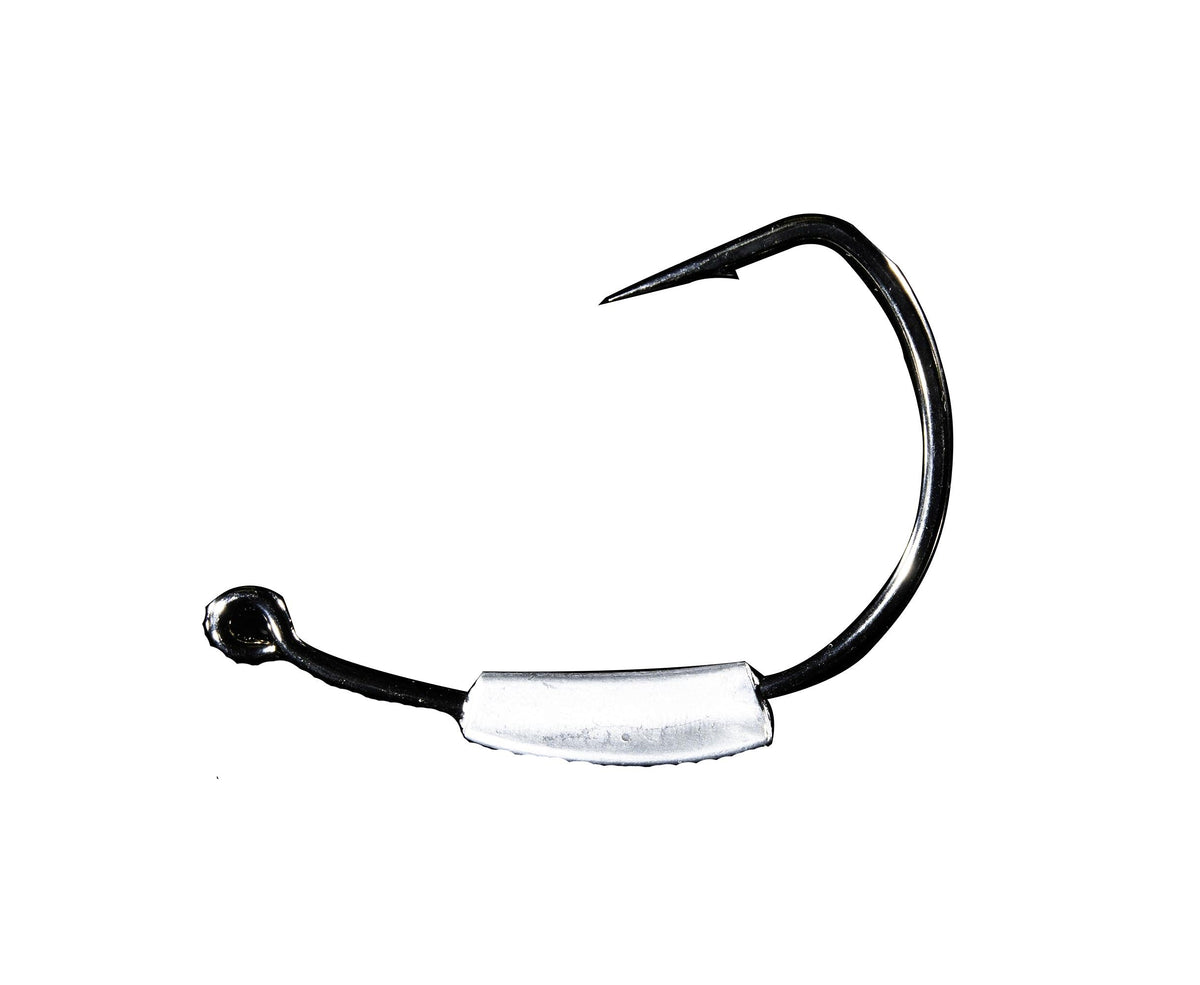 Savage Gear Savage Grip Swimbait Hook 6/0 close-up with black nickel finish for strong hooksets.