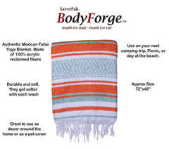 SaverPak BodyForge blanket draped on bed, cozy texture and soft feel.