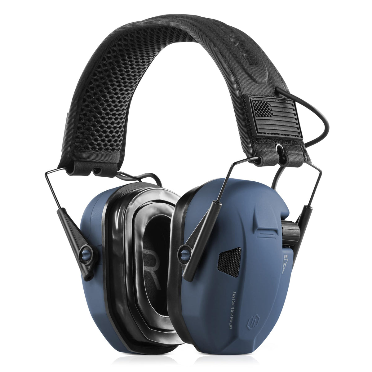 Savior Equipment Apollo ear muffs with ABS shell show rugged durability for the shooting range.