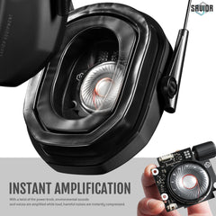 Savior Equipment Apollo gel ear pads provide cooling comfort for extended wear.