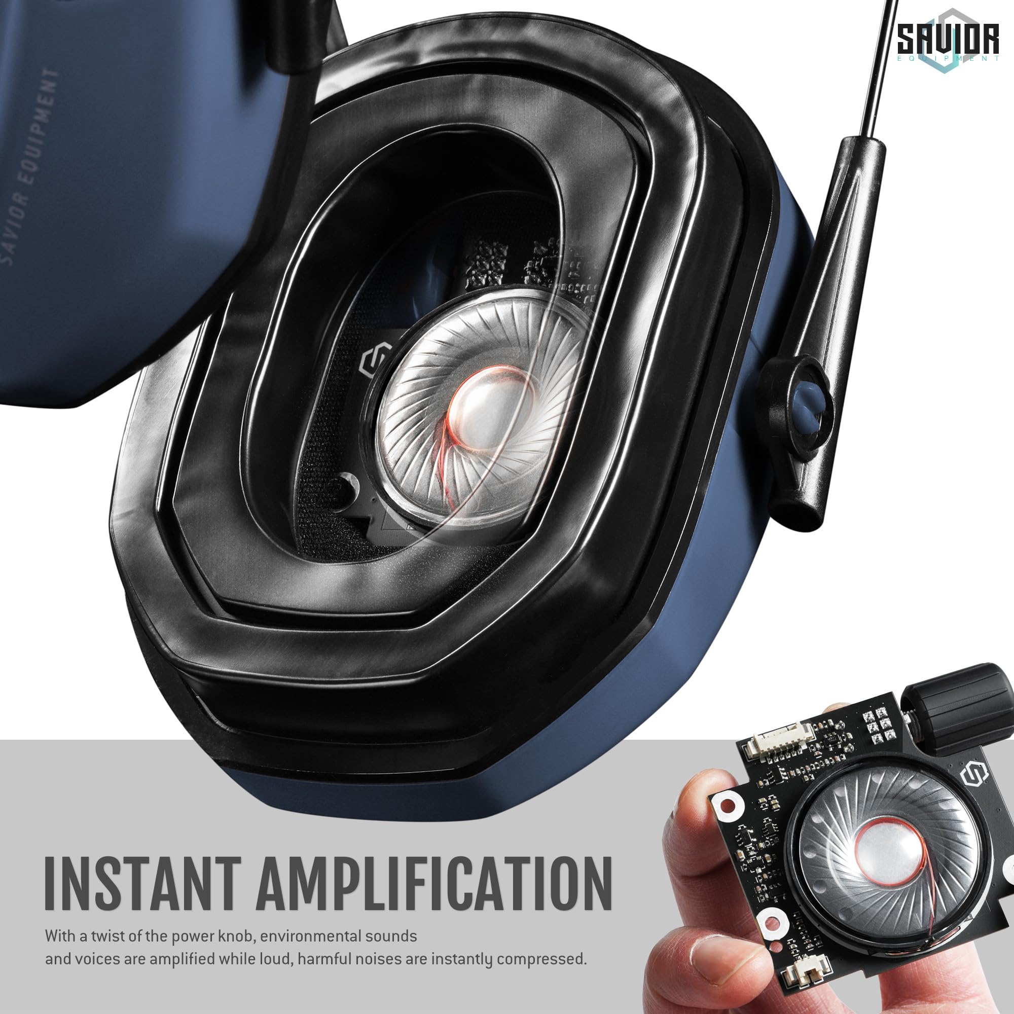 Savior Equipment Apollo ear muffs gel pad comfort keeps wear cool and comfortable during long sessions.