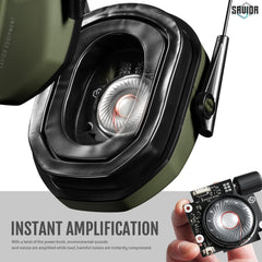 Savior Equipment Apollo earmuffs with cooling gel pads for long-wear comfort.