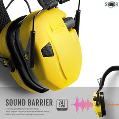 Savior Equipment Apollo earmuffs left-side controls for quick volume adjustment