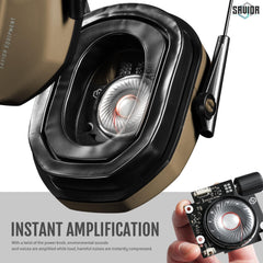 Savior Equipment Apollo earmuffs soft gel pads provide comfortable wear during long sessions