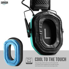 Savior Equipment Apollo earmuffs teal built-in microphones deliver crisp ambient awareness