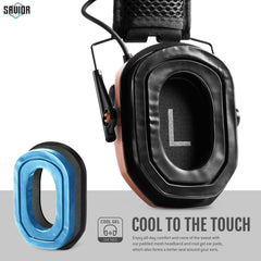 Savior Equipment Apollo ear pads close-up highlighting cooling gel for comfort