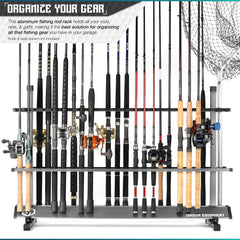 Savior Equipment rod rack assembly gray demonstrates tool-free setup for quick storage