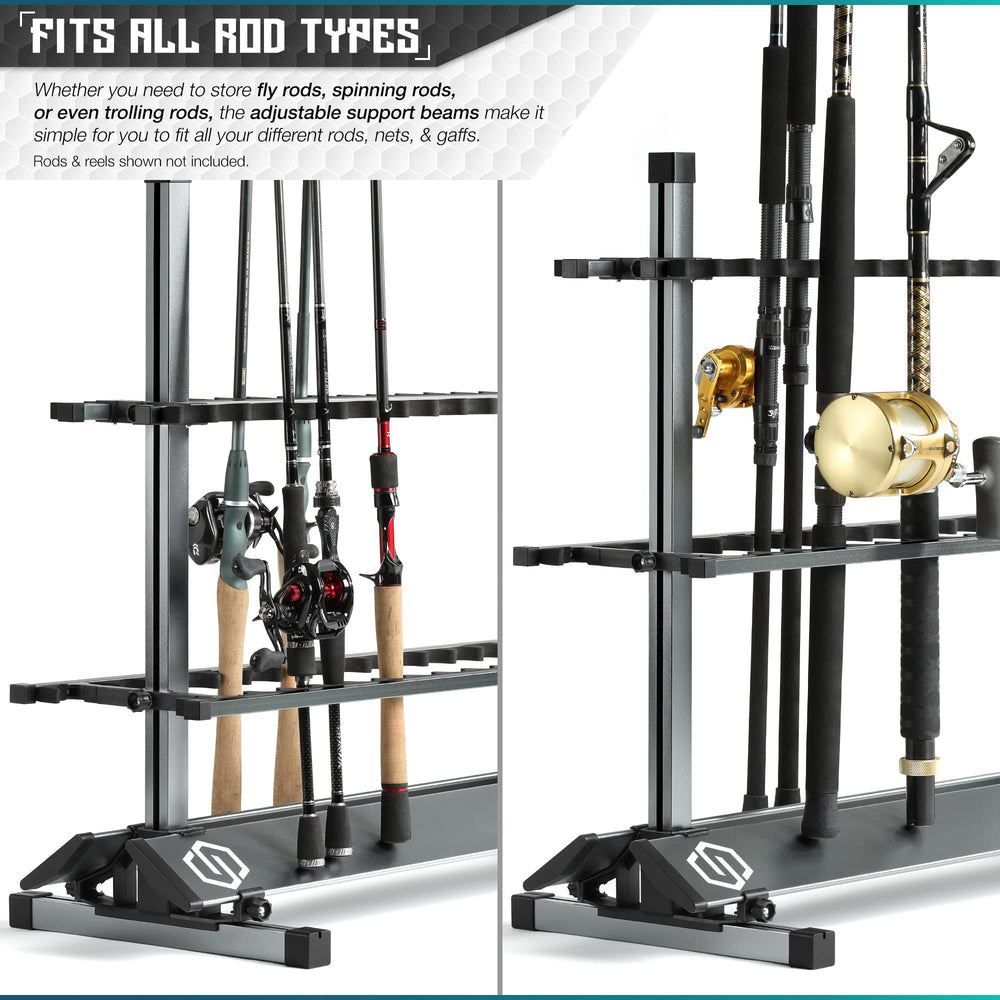 Savior Equipment rod slot spacing gray showing easy access