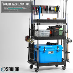 Adjustable rod holders for fly and spinning rods