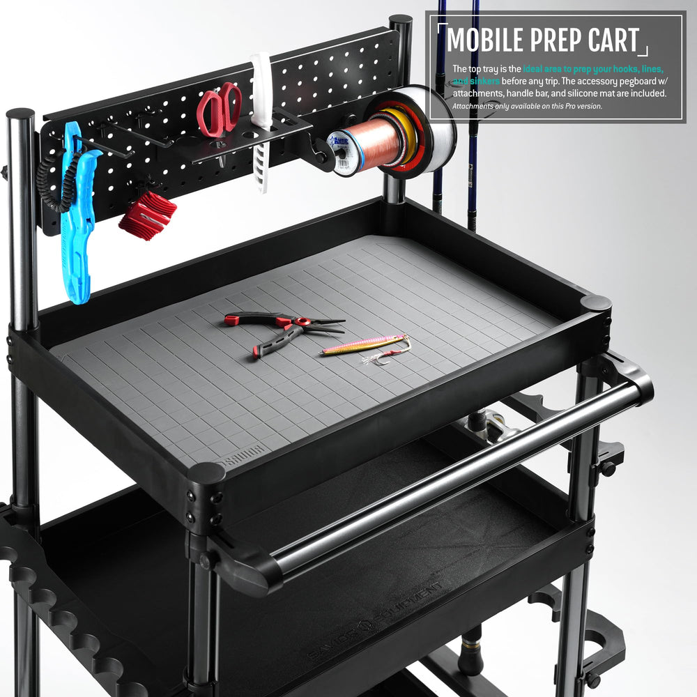 Pro version pegboard with spool and tool racks